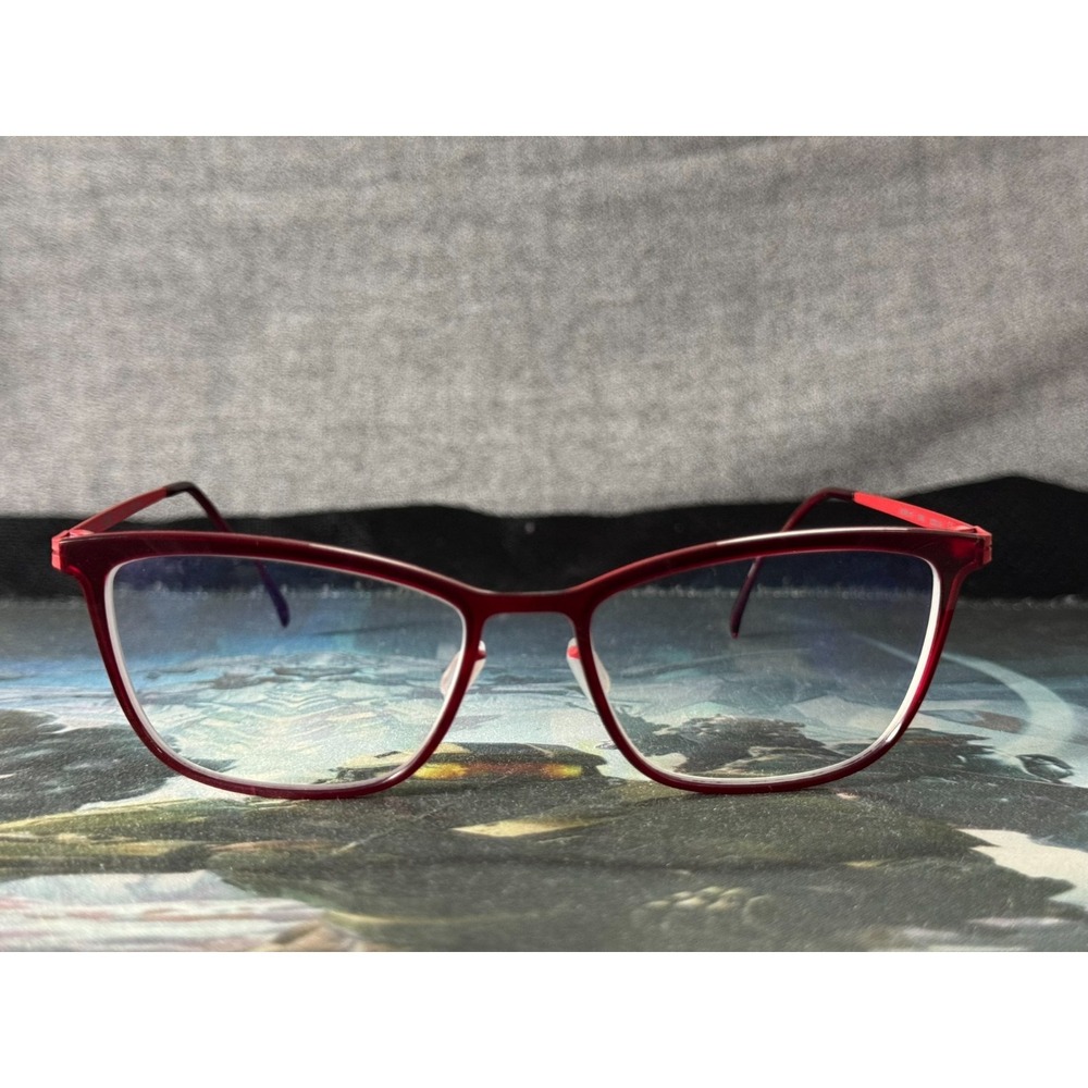 MODO 4117 Women's Burg Red Titanium Full Rim Cat-Eye Eyeglasses Frame 52-17-142